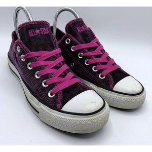 Converse Women's Magenta Low Top Sneaker Shoes sz 7 (S1084)